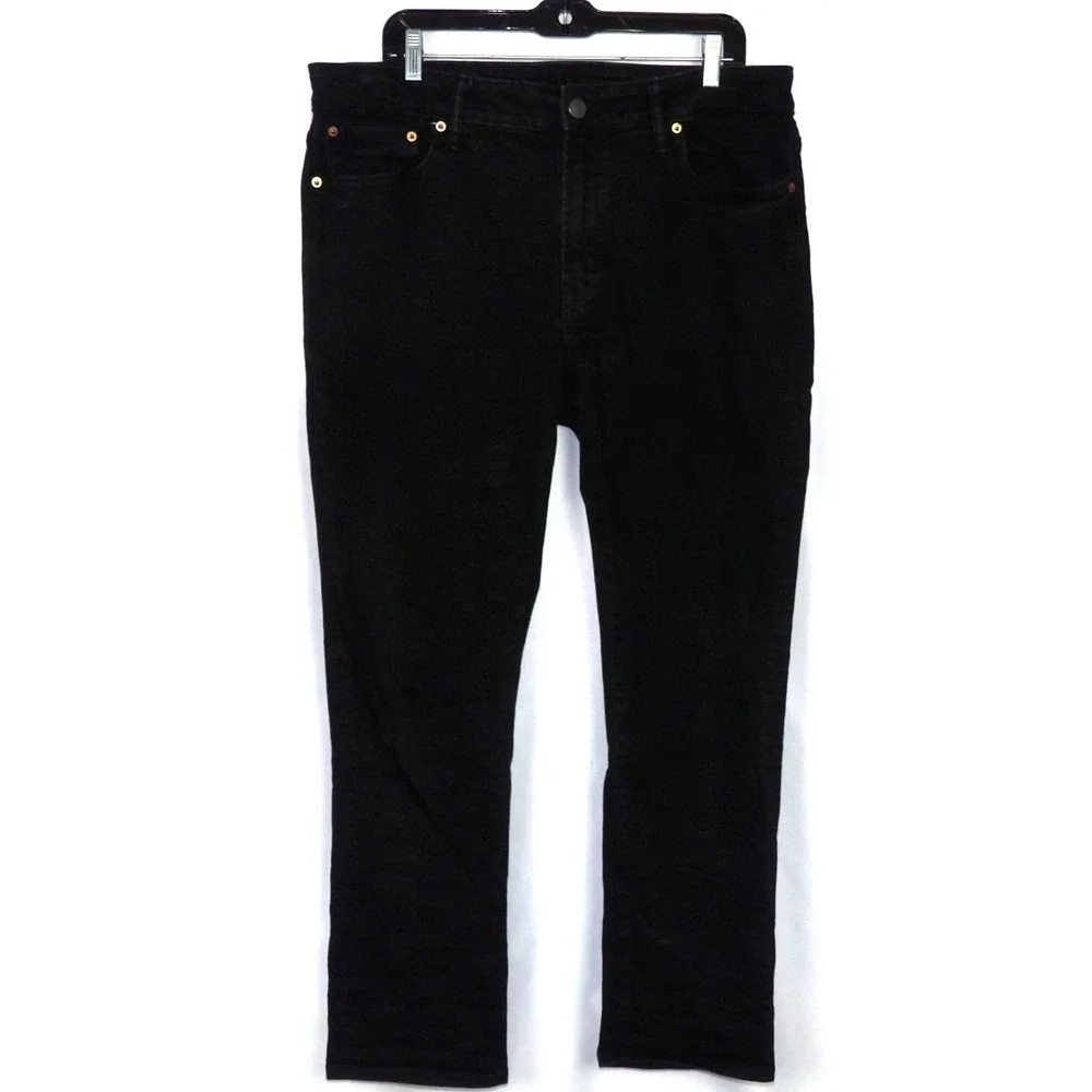 American Eagle Air FLEX+ Black Slim Straight Leg Denim Jeans Men's 36 X 30